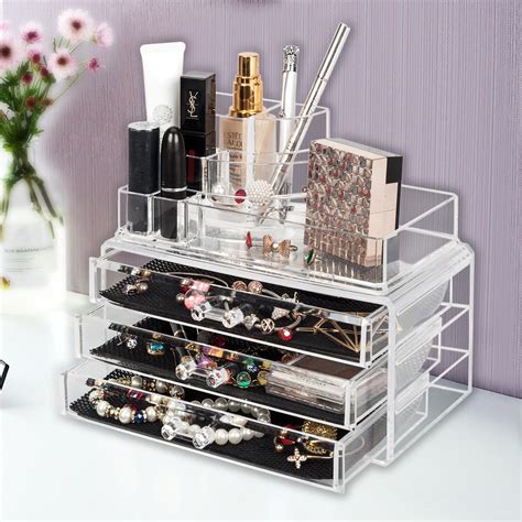 makeup storage organizer box